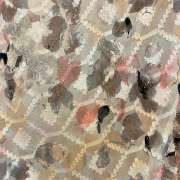 Anthropologie abstract floral multi-colored kimono jacket - Picture 3 of 4